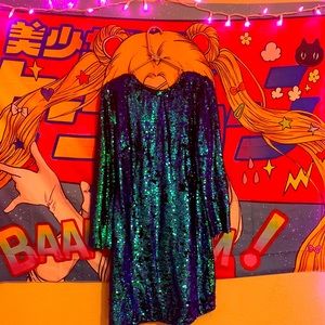 ASOS Club L Reversible Sequin Club Dress